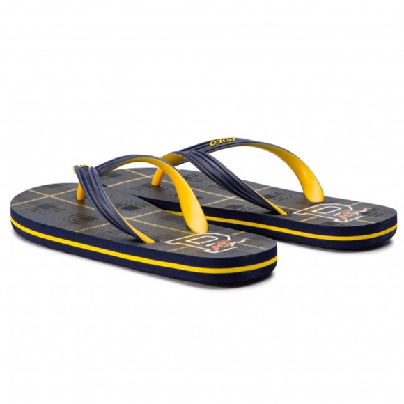 NWT Polo Ralph Lauren Tartan Plaid Varsity Tiger flip flop sandal shoes … - Picture 5 of 9